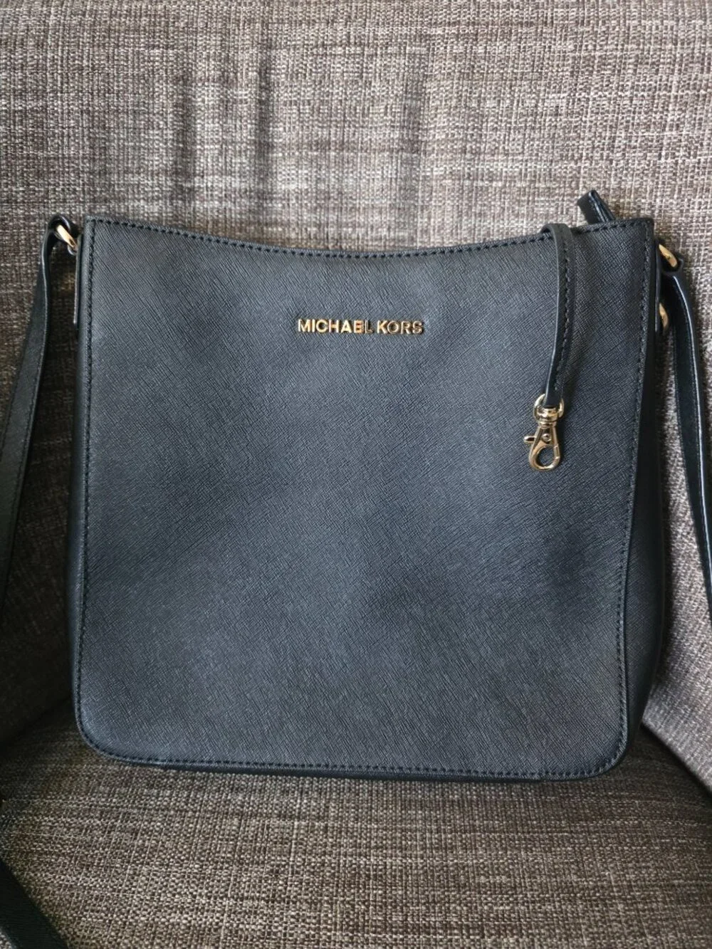 Michael Kors Leather Crossbody- Black Leather- OBO!